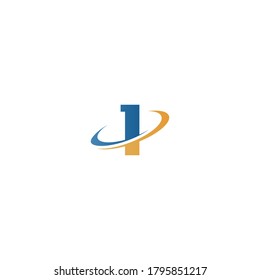 Number 1 circle Logo, Concept Number 1 + icon circle