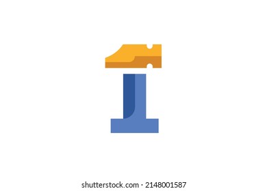 Number 1 Color Logo Vector