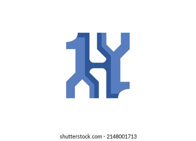 Number 1 Color Logo Vector