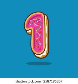 The number 1 is donut shape