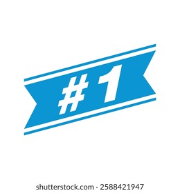 Number 1 Letter Rubber Stamp Vector Template