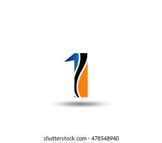 Number 1 logo design.Number one logo
