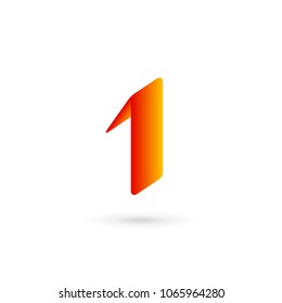 Number 1 logo icon design template elements