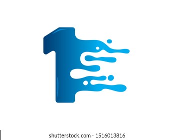 Number 1 logo or symbol template design