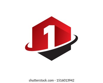 Number 1 logo or symbol template design