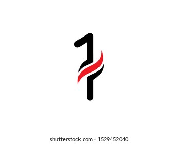 Number 1 logo or symbol template design