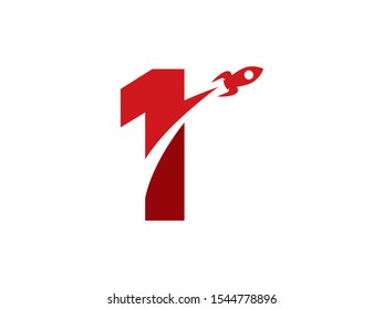 Number 1 logo or symbol template design