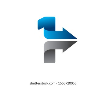 Number 1 logo or symbol template design