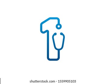 Number 1 logo or symbol template design