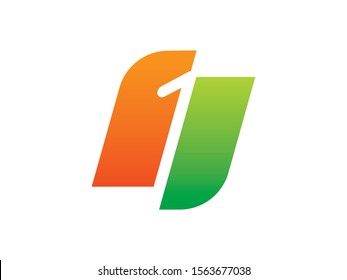 Number 1 logo or symbol template design