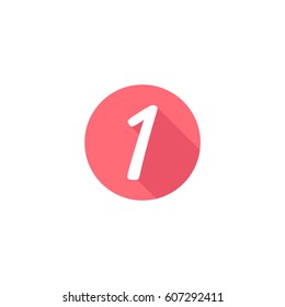 number 1 logo vector