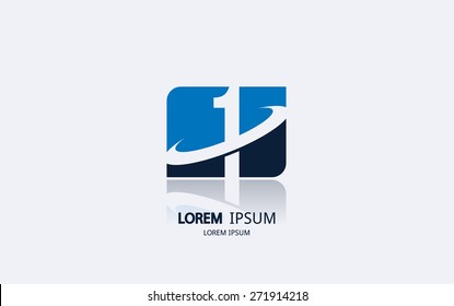 Number 1 logo. Vector logotype design. Number 1 logo. Vector logotype design.