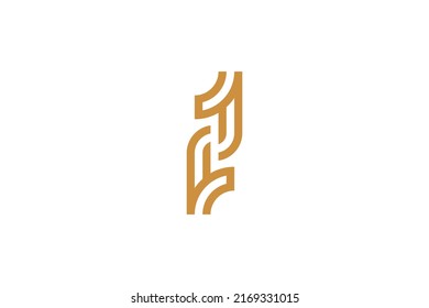 Vector de logotipos monolíneos número 1