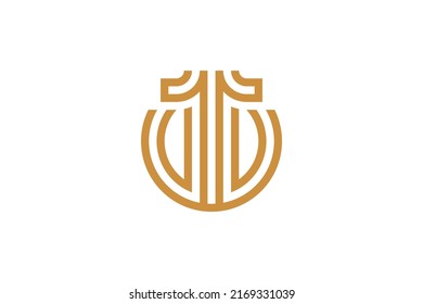 Nummer 1 Logo-Vektor