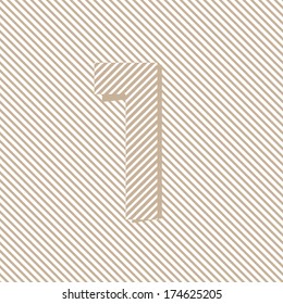 Number 1, optical illusion