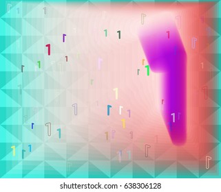 Number 1 Pattern Background Stock Vector (Royalty Free) 638306128