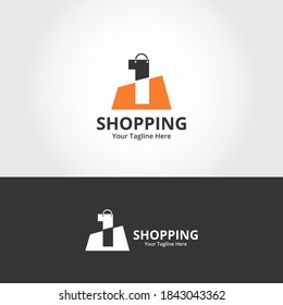 Number 1 Shop Logo designs Template. Illustration vector graphic of  number and shop bag combination logo design concept. Perfect for Ecommerce,sale, discount or store web element. Company emblem