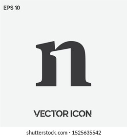 "Number 1" typographic vector icon illustration. Premium quality. 