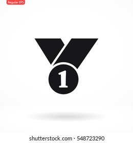 number 1 vector icon 10 EPS
