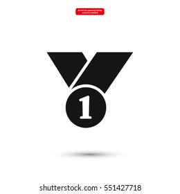 number 1 vector icon 10 EPS
