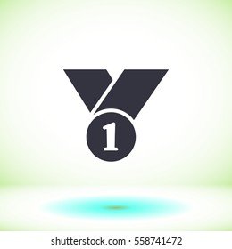 number 1 vector icon 10 EPS