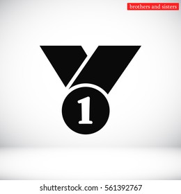 number 1 vector icon 10 EPS