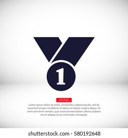 number 1 vector icon 10 EPS