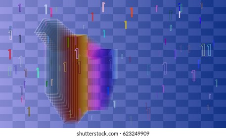 Number 1 vector template