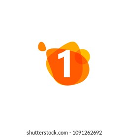Number 1 Vector Template Design Illustration