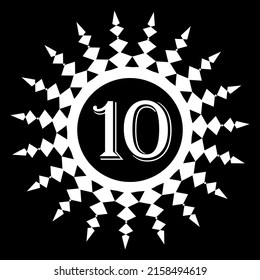 número de diseño de logotipo de 10 artes