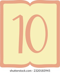 Number 10 Count Digit Numeric Numbering Ranking Numerical Numbers Text