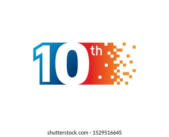 Number 10 Logo Symbol Template Design Stock Vector (Royalty Free ...