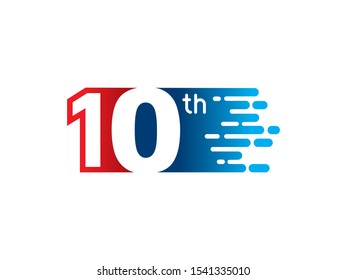 Number 10 Logo Symbol Template Design Stock Vector (Royalty Free ...