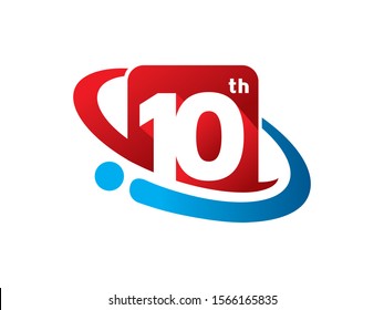 Number 10 Logo Symbol Template Design Stock Vector (Royalty Free ...