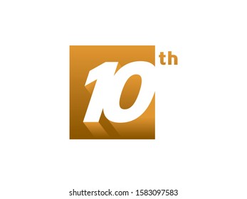 Number 10 logo or symbol template design