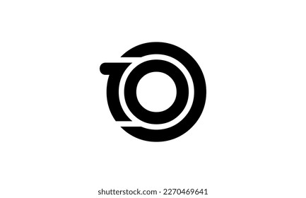 Number 10 outline circle design