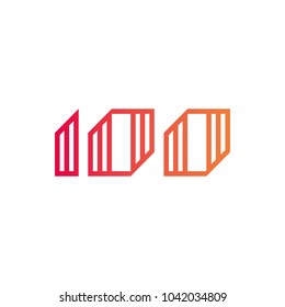 Number 100 elegant logo