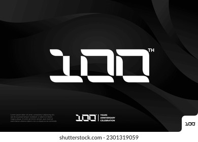 Number 100 logo icon design 100th birthday logo number anniversary 100