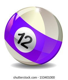 Number 12 Billiard Ball
