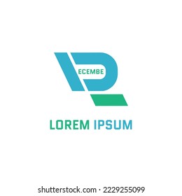 Number 12, Letter D R logo for december