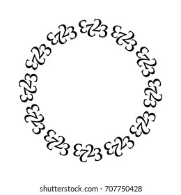 number 2 and 3 circle vector logo