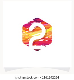 Number 2 Abstract Logo Design Template
