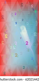 Number 2 art background