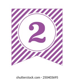 Number 2 of Classic Font Template