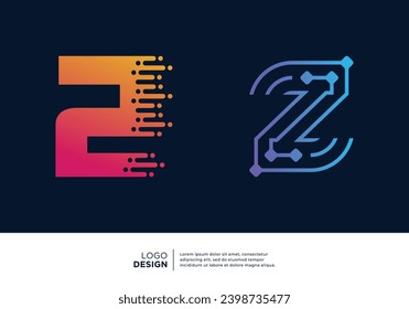 Colección de diseño del logotipo de tecnología digital número 2.