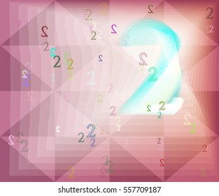 Number 2 elements texture