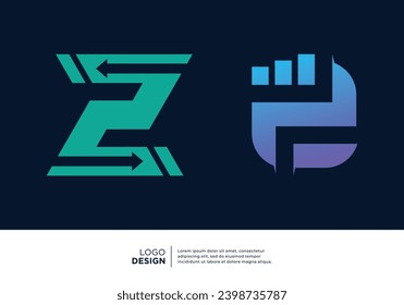 Number 2 financial investment logo design.
