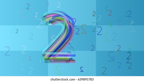 Number 2 idea background