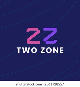 Number 2 and Initial z logo design template vector. 2z Simple vector logo brand for apparel, fashion, business and company