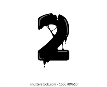 Number 2 logo or symbol template design